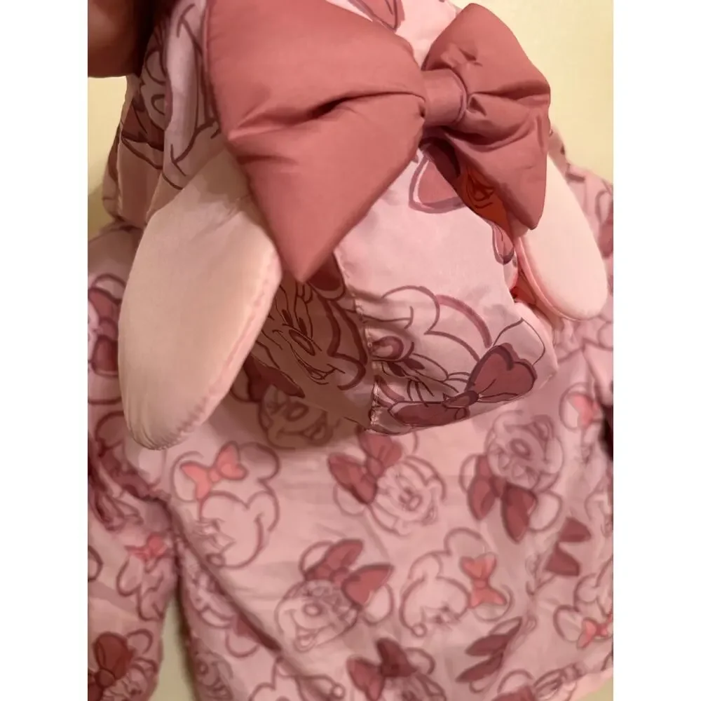 Disney Minnie Mouse Girls Size 6X Hooded Winter Coat Jacket